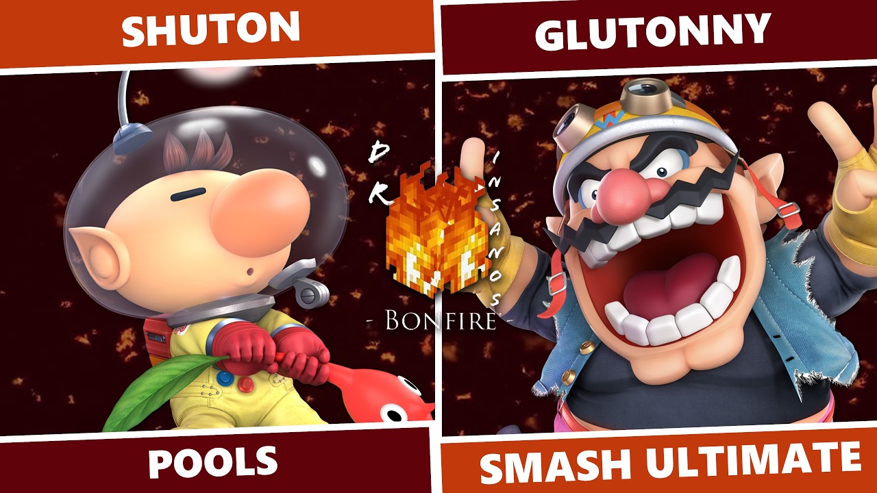Dr. Insano's Bonfire 3: Pools - Shuton (Olimar) Vs. Glutonny (Wario) SSBU
