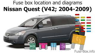 Fuse box location and diagrams: Nissan Quest (20042009)