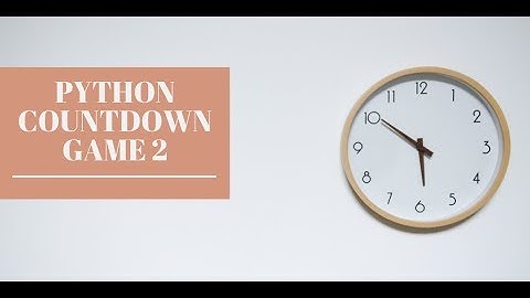 Python Countdown Numbers game 2