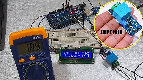 How to measure voltage using zmpt101b arduino at your home
