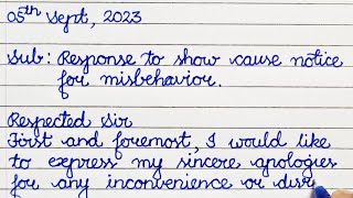 How to response show cause notice for misbehave at college| Show Cause Notice Reply for misbehaviour