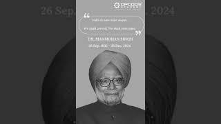 π *Opcode Academy Pays Tribute* π Remembering *Dr. Manmohan Singh* π
