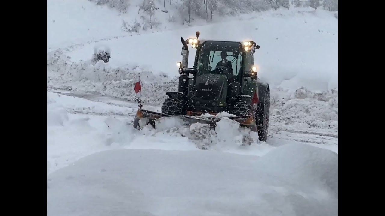 Schneeräumung mit Fendt 312 S4