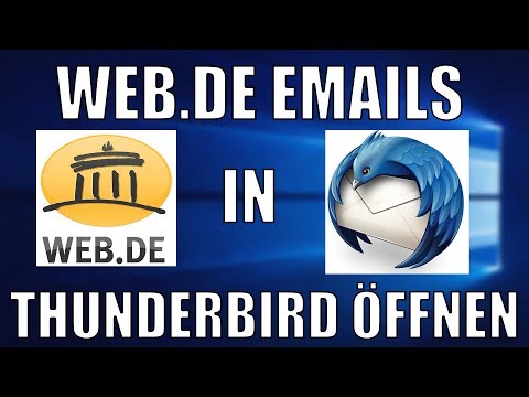 So richtet man seine web.de email Adresse in thunderbird ein