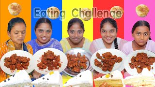 different types food eating challenge || Mana telugu village