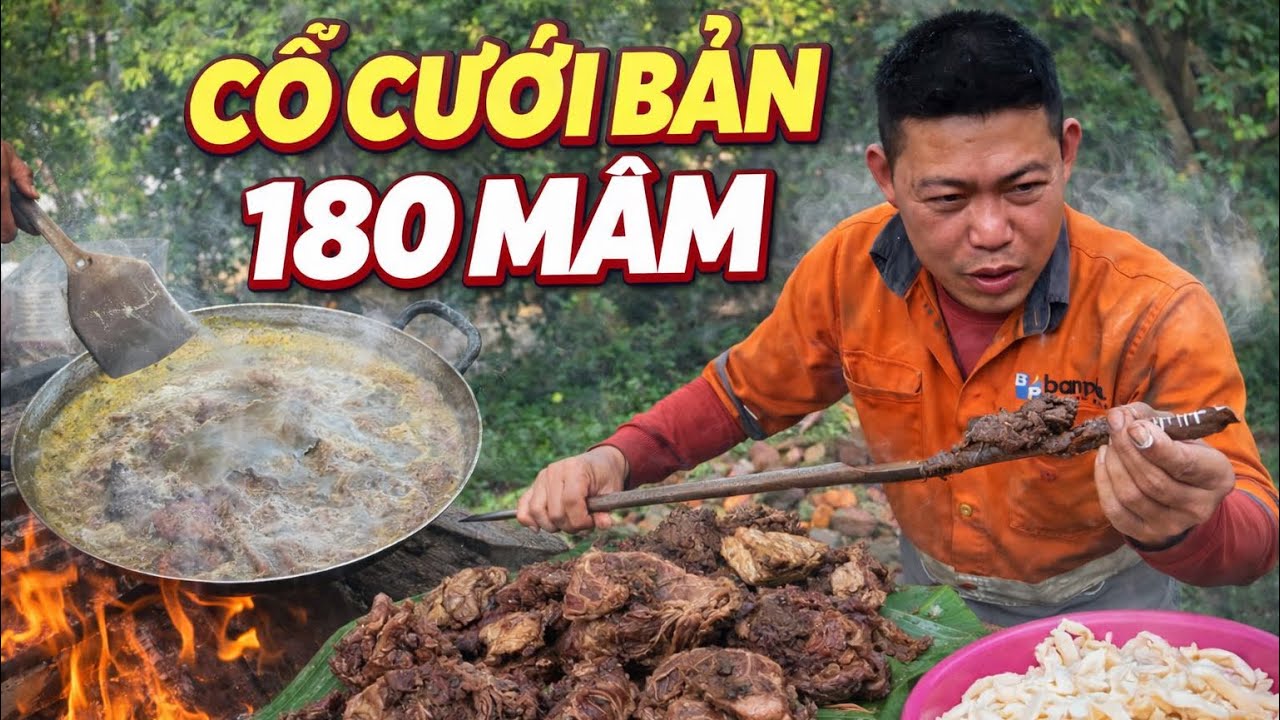 Cỗ Cưới Người Thái Tây Bắc 180 Mâm – Cả Bản Chung Tay Làm Cỗ