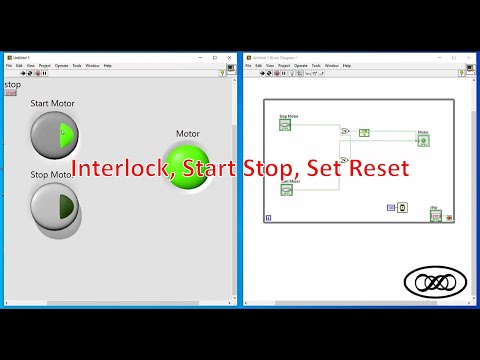 LabVIEW for Engineers : Interlock, Start Stop, Set Reset