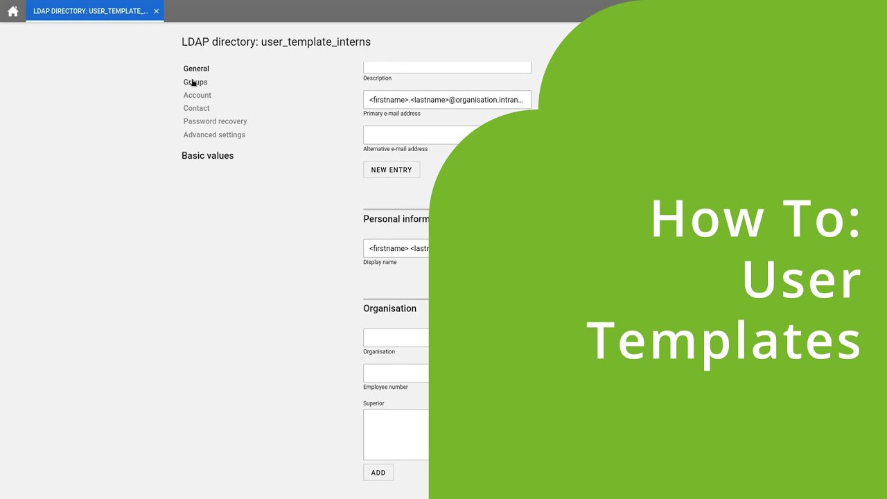 Ucs Datatemplate How do I create user templates in Univention Corporate Server (UCS ...