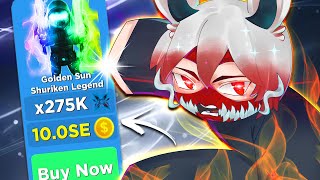 New GOLD Shuriken Legend MAX RANK in Ninja Legends Roblox screenshot 2