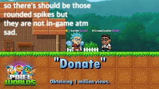 Donate [Skit] - hopefully 1 million views 🥺 | Pixel Worlds
