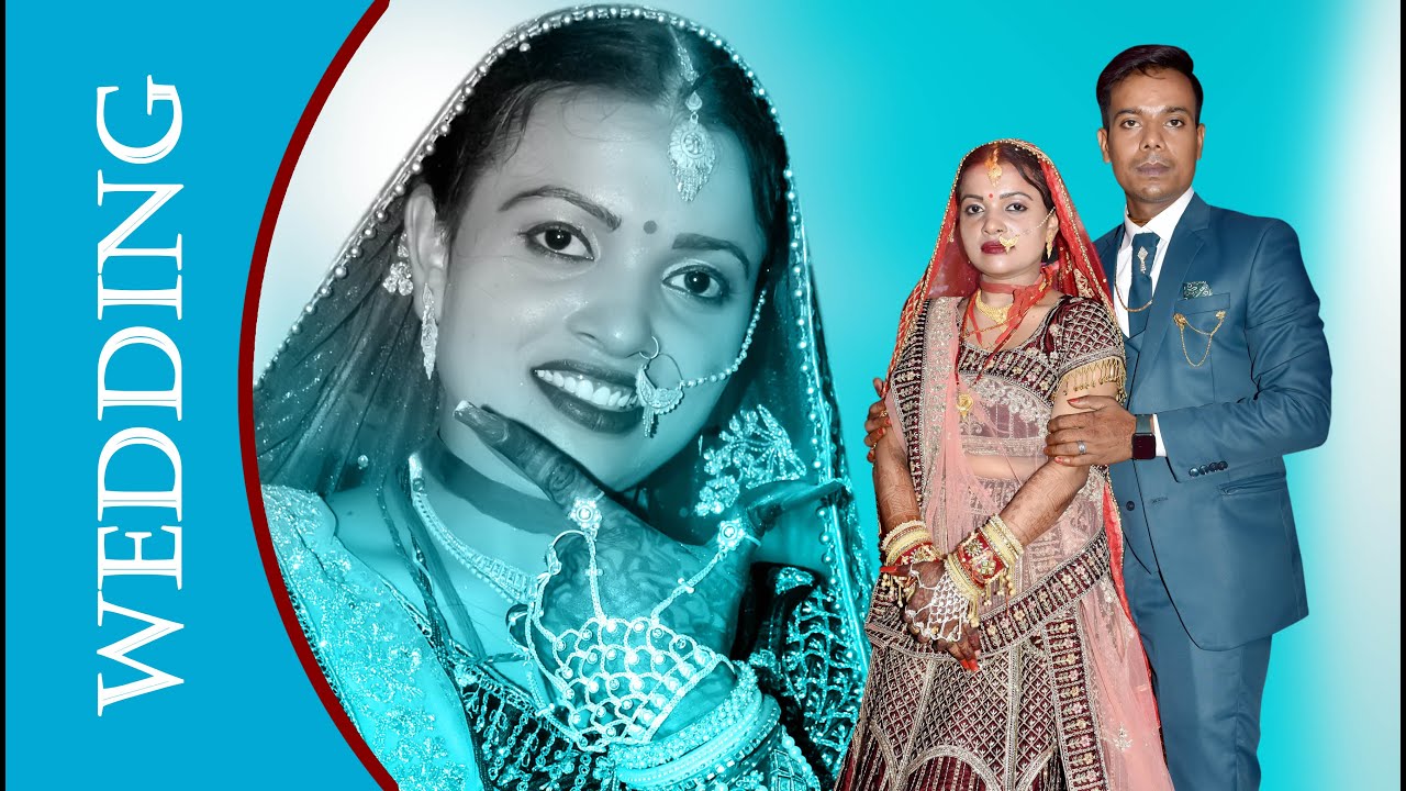 How to make wedding album cover page design in hindi tutorial