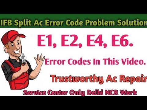IFB Split AC Error Codes Problem Solve ||  Error Codes Problem Solution In This Video ||