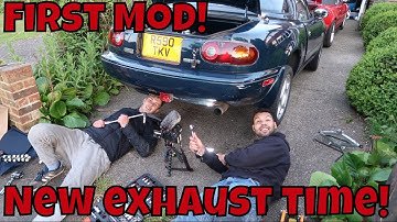 Fitting The First Mod To My Mk1 MX-5! Cobalt Exhaust
