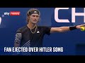 US Open tennis fan ejected after singing song associated with Hitler