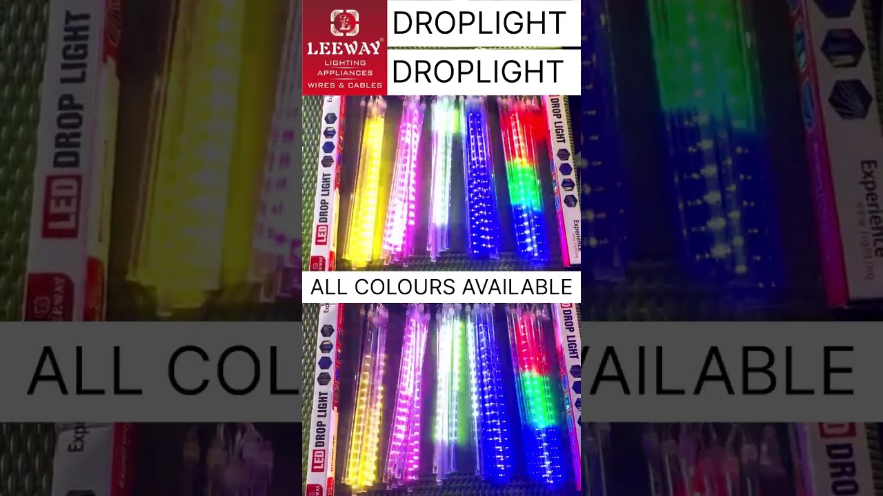 Drop light with colours .... 