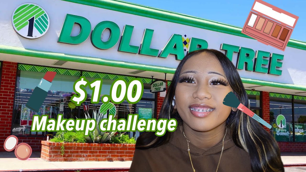 FULL FACE OF DOLLAR TREE MAKEUP 