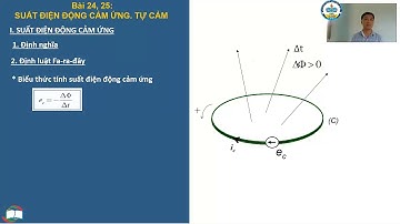 Bài 24, 25.SUẤT ĐIỆN ĐỘNG CẢM ỨNG. TỰ CẢM