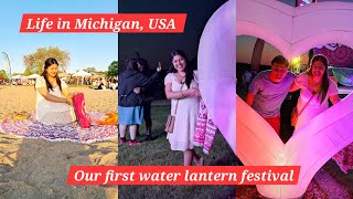 POV - OUR FIRST TIME IN LANTERN FESTIVAL 😊😇 #explorer #life #lifeinusa #indianinusa