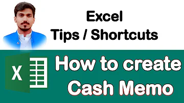 How to create Cash Memo in MS Excel | cash memo ki sheet kis tara banai | by Abdul Qayyum