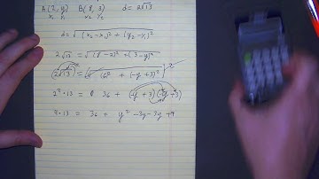 Distance Formula  Find the missing y coordinate