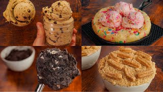 4 Low Calorie Desserts & Snacks |  | Easy, High Protein No Bake Cookie Dough, Brownie Batter