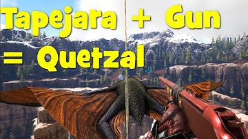 Ark - How to solo tame Quetzals with a Tapejara