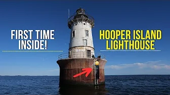 We bought an abandoned lighthouse! Our First time inside Hooper Island Lighthouse! Ep. 4
