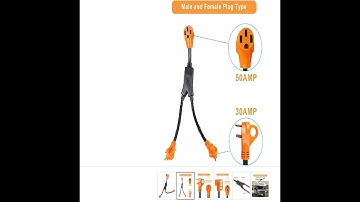 50 amp to 30 amp to 15 amp Dog bone adapter