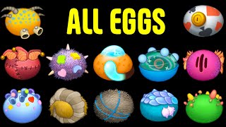 Mythical Island - All Eggs | My Singing Monsters