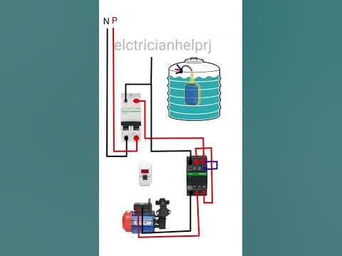 float switch auto manual connection#electricianhelprj - YouTube