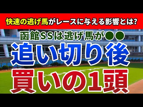 函館スプリントステークス2022 追い切り後【買いの1頭】公開！高速馬場と快速の逃げ馬から狙い馬を絞る！函館SSは好走条件を特定すれば楽勝です