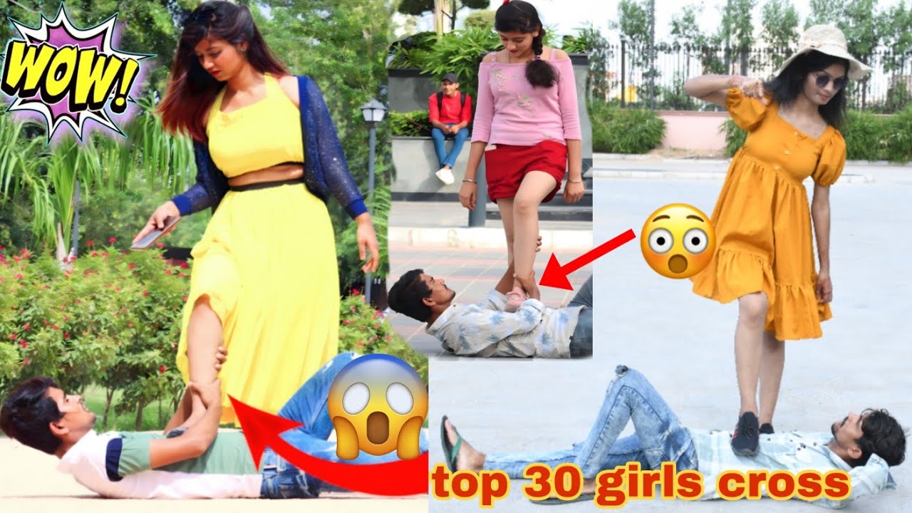 Top 30 Girl's Cross Me With Their Shoes || Rohit Pranky