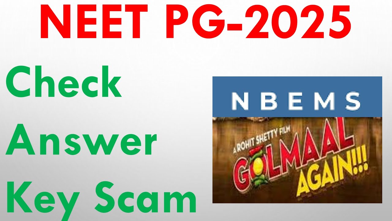 neet pg 2025 answer key controversy, neet pg 2025 counselling date, neet pg answer key supreme court