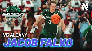 A Career High for Jacob Falko of the Binghamton Bearcats vs Albany Great Danes | 28 PTS 8 AST 4 REBS