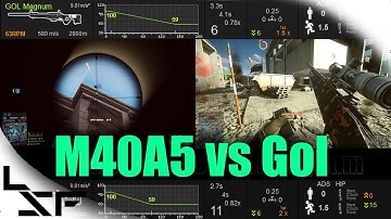 BF4 Best Aggressive Recon Sniper - M40A5 vs Gol Magnum Weapon Comparison | Stats