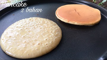 CARA MEMBUAT PANCAKE 2 BAHAN LEMBUT TANPA BAKING POWDER, TAKARAN SENDOK