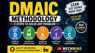 DMAIC Methodology Explained in Hindi | Lean Six Sigma DMAIC Full Process | Quality Engineering