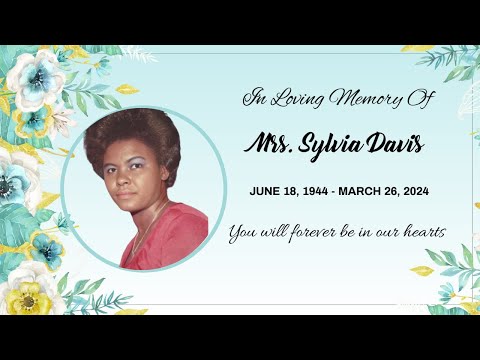 Celebration of the Life of Mrs. Sylvia Davis | April 27, 2024 | Rosewood Church of the Nazarene