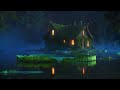 Foggy Lake Cabin with Giant Lily Pads Ambience for Deep Sleep and Overnight Rest