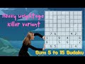 Solving this Killer variant from Sudoku GP is not easy !