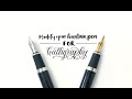 Modify your fountain pen for calligraphy! EASY DIY!