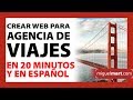 Crear Web para AGENCIA DE VIAJES【PASO A PASO】Crear una Web En 20 minutos