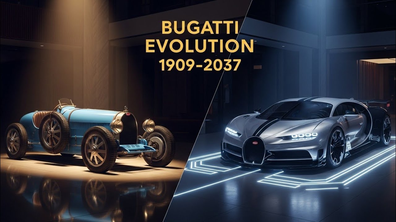 Bugatti Evolution Timeline (1909–2037) | From Type 10 to Future ...