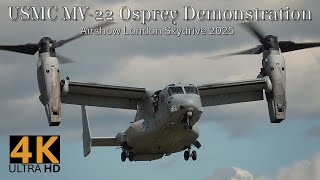 [4K] MV-22 Osprey Demonstration | Airshow London Skydrive 2025