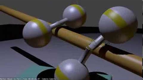 Blender : Rigid Body Dynamics - Fixed and Point Constraints - Demo #1