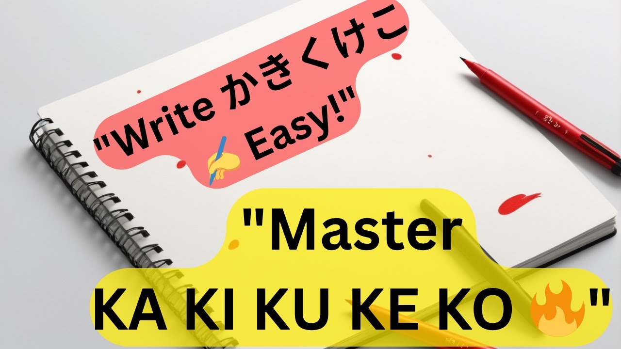 How to Write Hiragana かきくけこ | Easy Stroke Guide for Beginners - YouTube