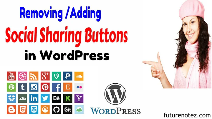 How to remove / add social sharing buttons in WordPress.