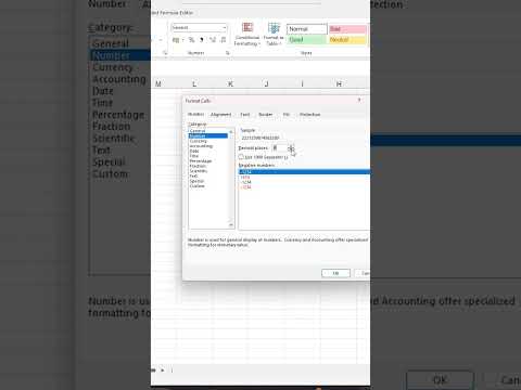 Solving The National ID Number Problem In Excel Excel Exceltips 