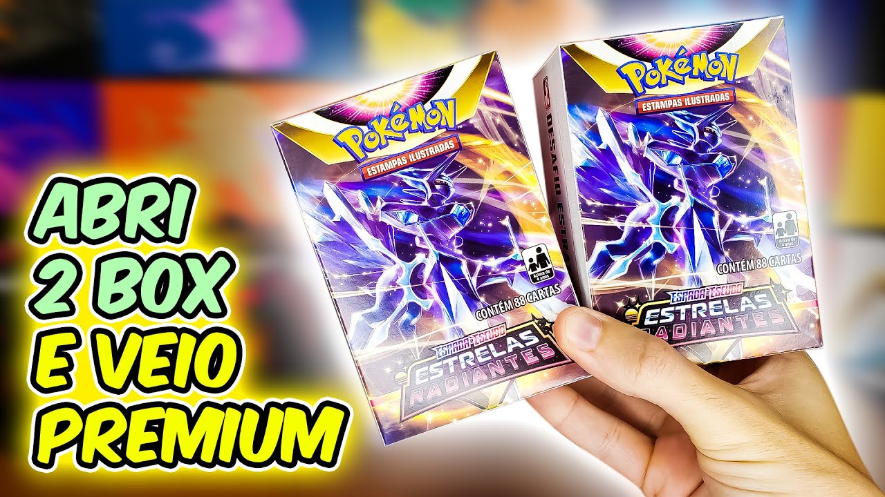 ABRI 2 BOX e TIREI CARTA PREMIUM! DESAFIO ESTRATÉGICO ! Estrelas Radiantes | CAPITÃO HUNTER POKEMON