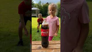 Coca Cola Mentos Challenge Experiment on #shorts